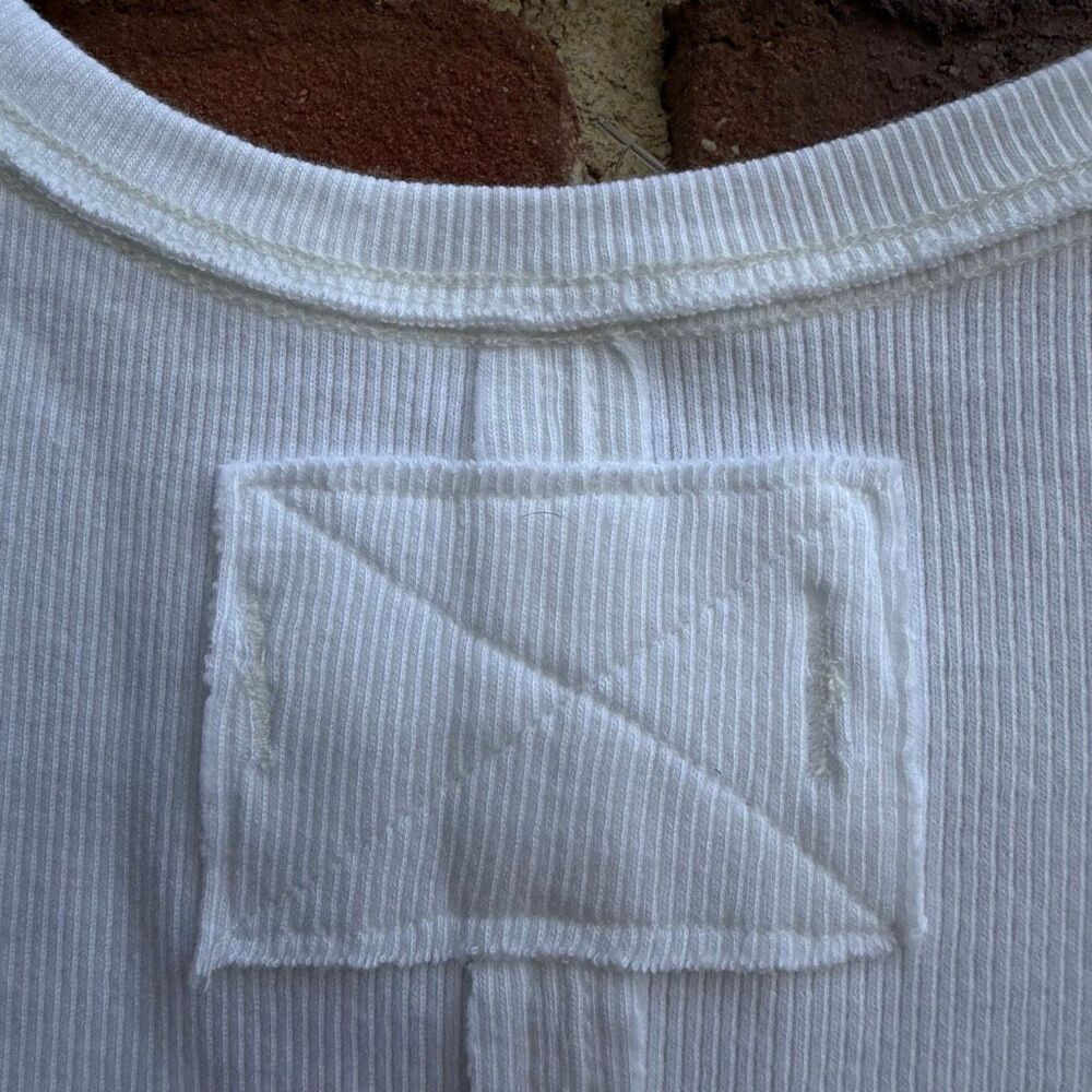 Free People x We The Free Neria V-Neck Tank Top white Women’s L NEW - Picture 9 of 9